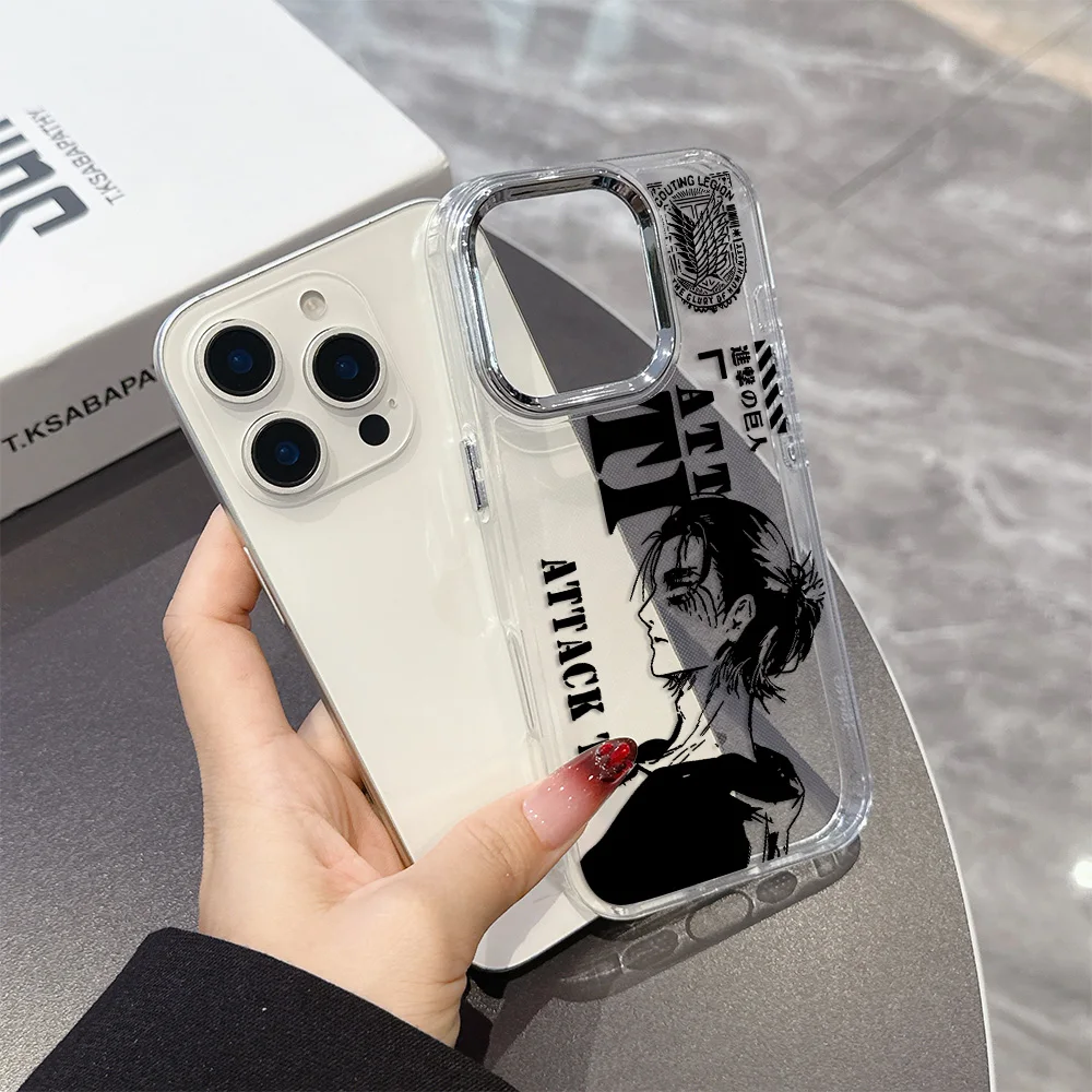 Anime Attack on Titan Transparent Soft Silicone Phone Case