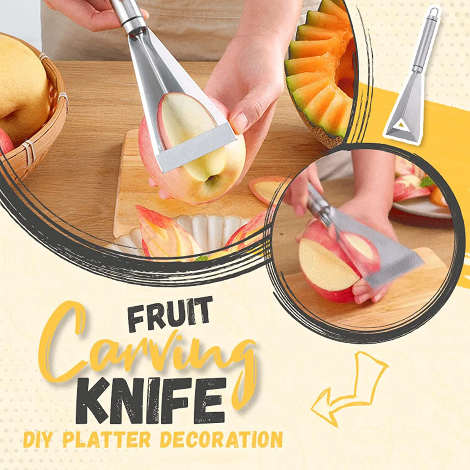 Fruit Carving Tools Easy To Clean Garnishing Tools Fruit Knives Fruit