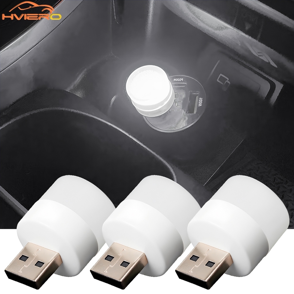 1-20PCS Car Usb Portable Reading Lights Led Lamp For Bedroom Bedside Desk Travel Eye Protection Read Warm White Atmosphere Light