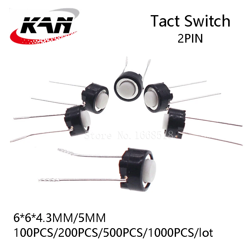 Botão Tátil com Micro Swivel Interruptor de Toque Preto Alps Skrgaed010 6x6x4.3 mm 6x6x5 mm 1000 Pcs100 Pcs