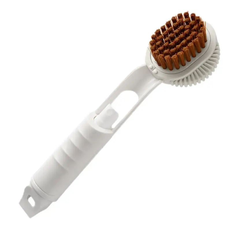 

Refillable Liquid Cleaning Brush Kitchen Bowl Scrubber Cleaning Sponge Long Handle Dispenser Cleaner Tool with Dish Soap Washing