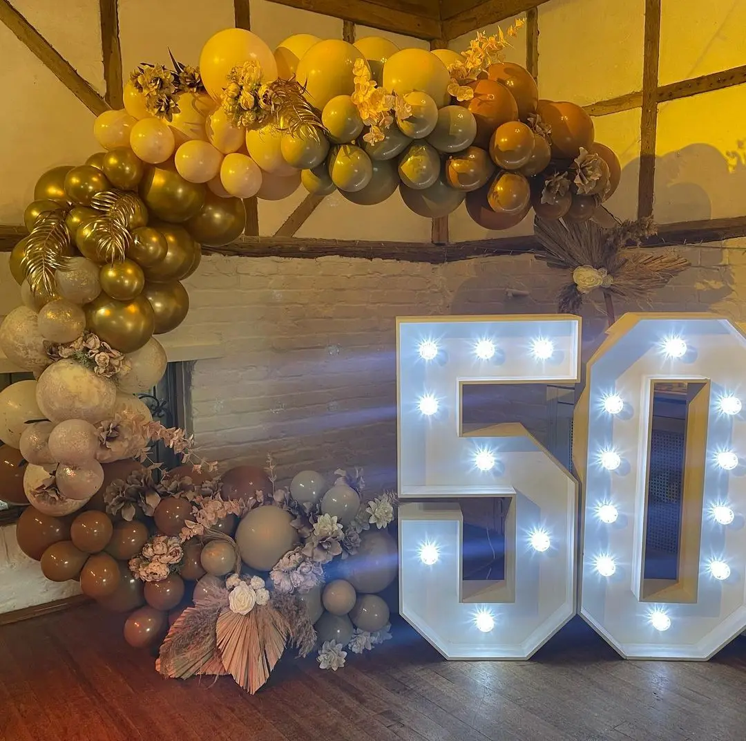 21+ 4Ft Marquee Numbers With Lights