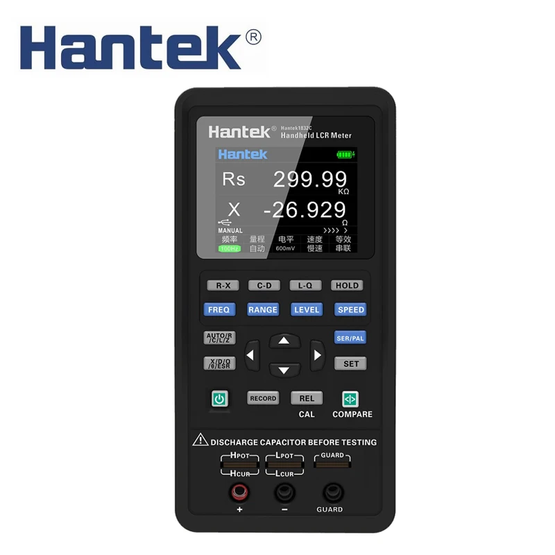 Hantek 1832C/1833C Portable LCR Tester Handheld Digital Bridge Resistance Inductance and Capacitor digital lcr meter