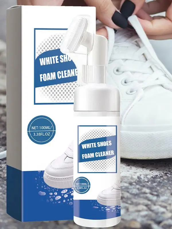 100ml Sneaker Shoe Cleaning Foam Whiten Refreshed Polish White Shoe Clearning Foam White Shoes Cleaner Whitener