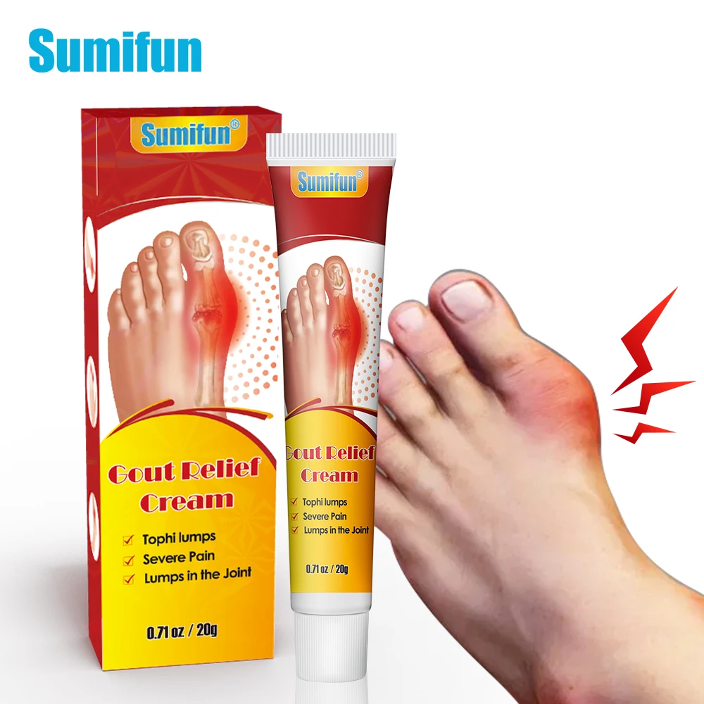 1/3/5/10/30Pc Sumifun Gout Relief Cream Bunion Hallux Valgus Toe Pain Ointment Finger Muscle Joint Swelling Ache Massage Plaster