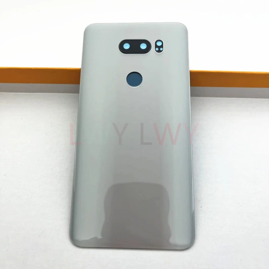 Задняя крышка батарейного отсека для LG V30 + / V30 VS996 LS998U H933 LS998U H930DS, Стеклянная Дверная панель, корпус, детали для замены