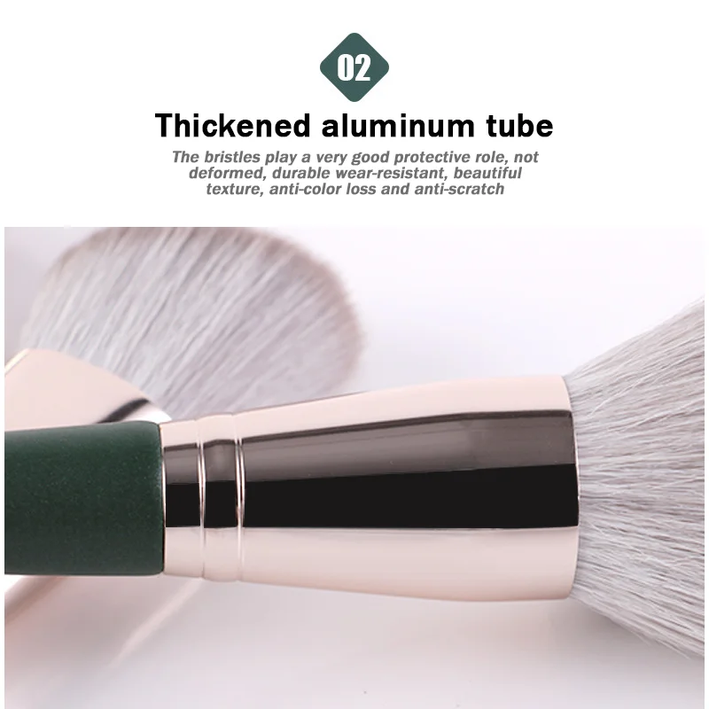 14 green cloud makeup brushes set, soft beauty tools, a full set of makeup brushes for beginners, makeup brushes 4