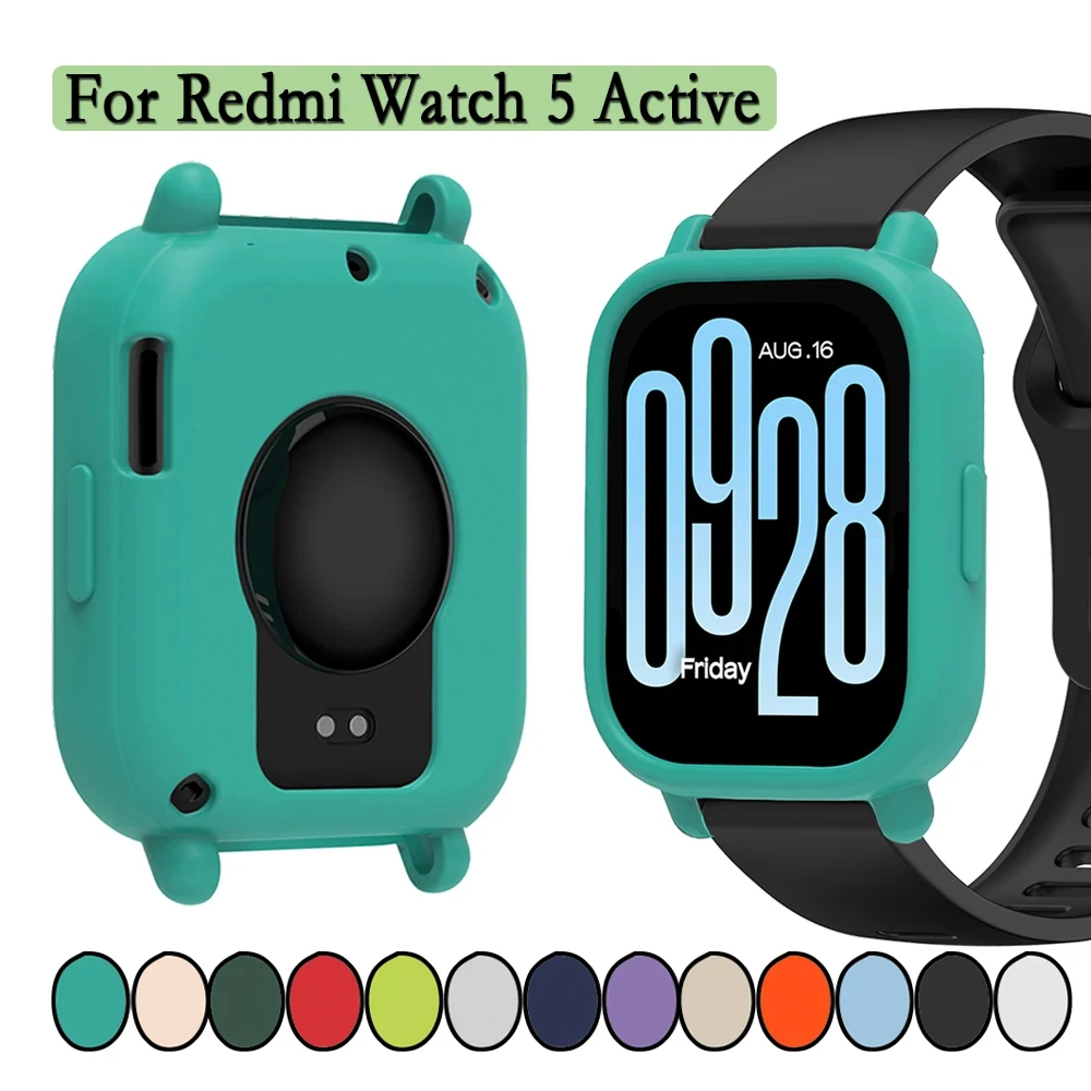 Premium Soft Silicone Protective Case for Smart Watch - Anti-Scratch Decorative Cover in Stylish Design