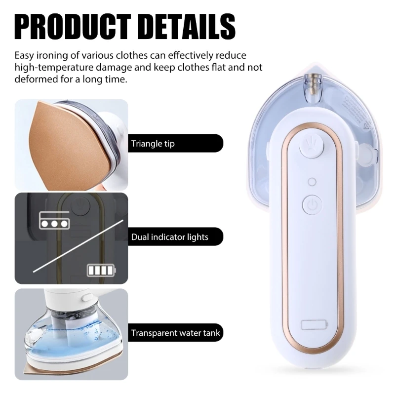 USB Rechargeable Garment Steamers Hangings Ironing For Travel Home 160W Dropshipping 4