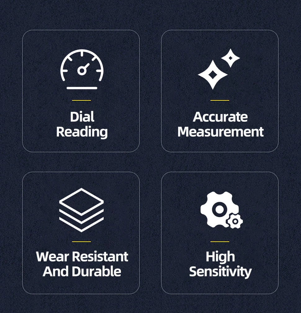 Description Picture 4 of item0-10mm Dial Indicator Precision Hour Type Indicator Meter Dial Bore Gauge Indicators Micrometer Measurement Tools Comparator