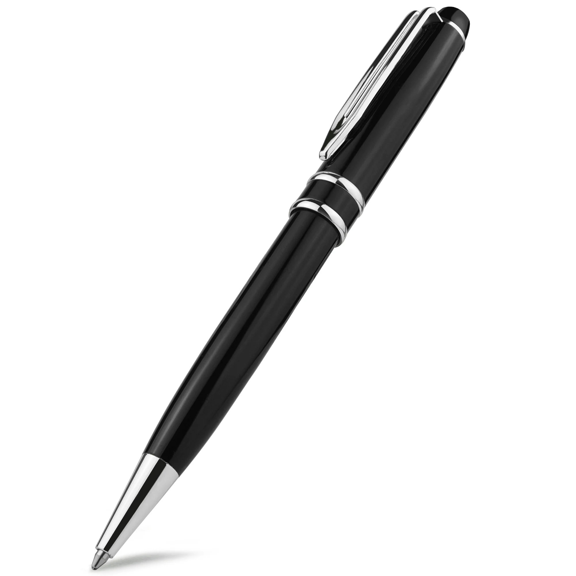 STONEGO Capless Ballpoint Pen, Simply Twist Roller Ball Pen Black Gel