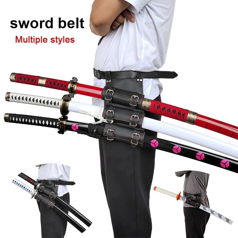 123LeatherSwordkanataBeltCosplaySamuraiBeltsMedievalSwords