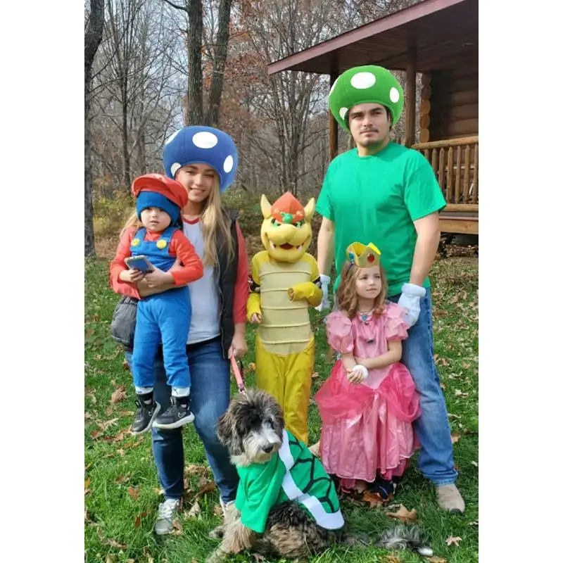 Cosplay Hat Cosplay Prop Accessories Multicolor Mushroom Toad Hat Spotted Cap Game Cosplay Costume Adults Halloween Costume Accessories