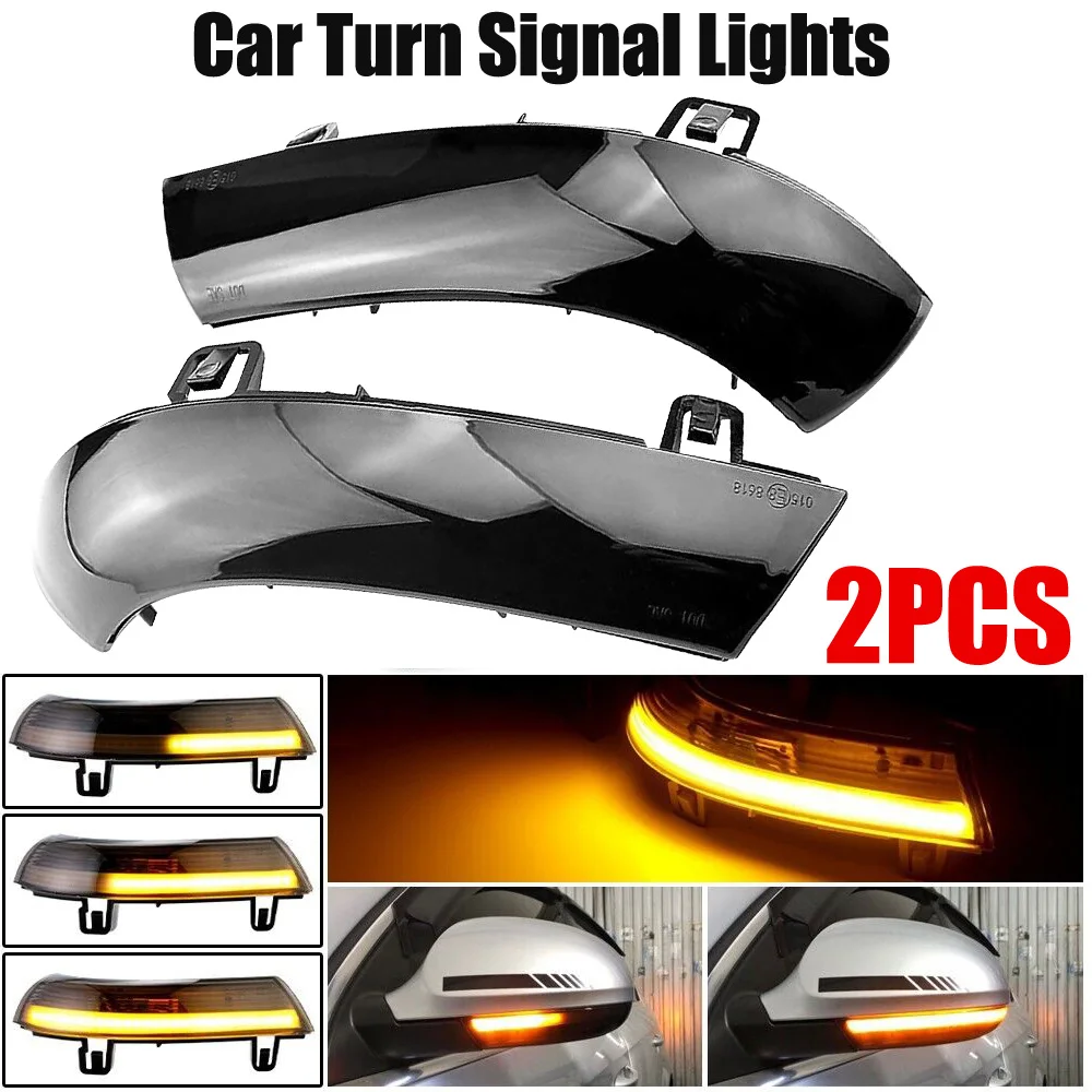 

Smoke Dynamic Mirror LED Turn Signal Light for V-W for Je-tta for Go-lf 5 MK5 for Pa-ssat B6 GT-I