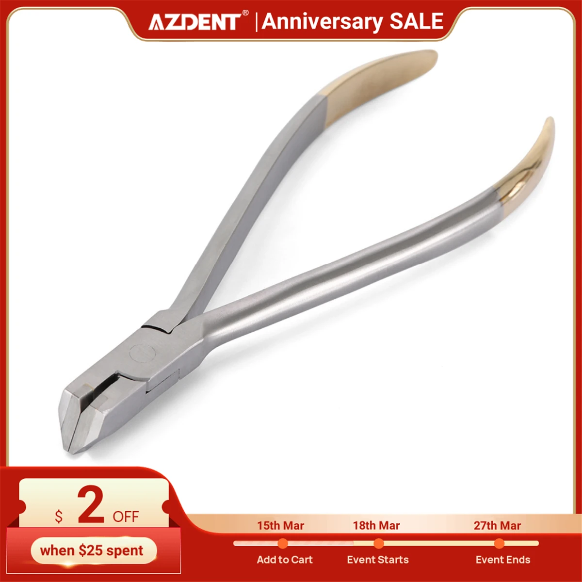 AZDENTDentalOrthodonticPlierDentistryBasicInstrumentToolfor