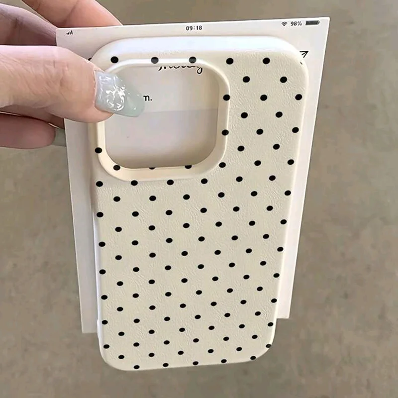 Chic Polka Dot Phone Case - Stylish Protective Cover
