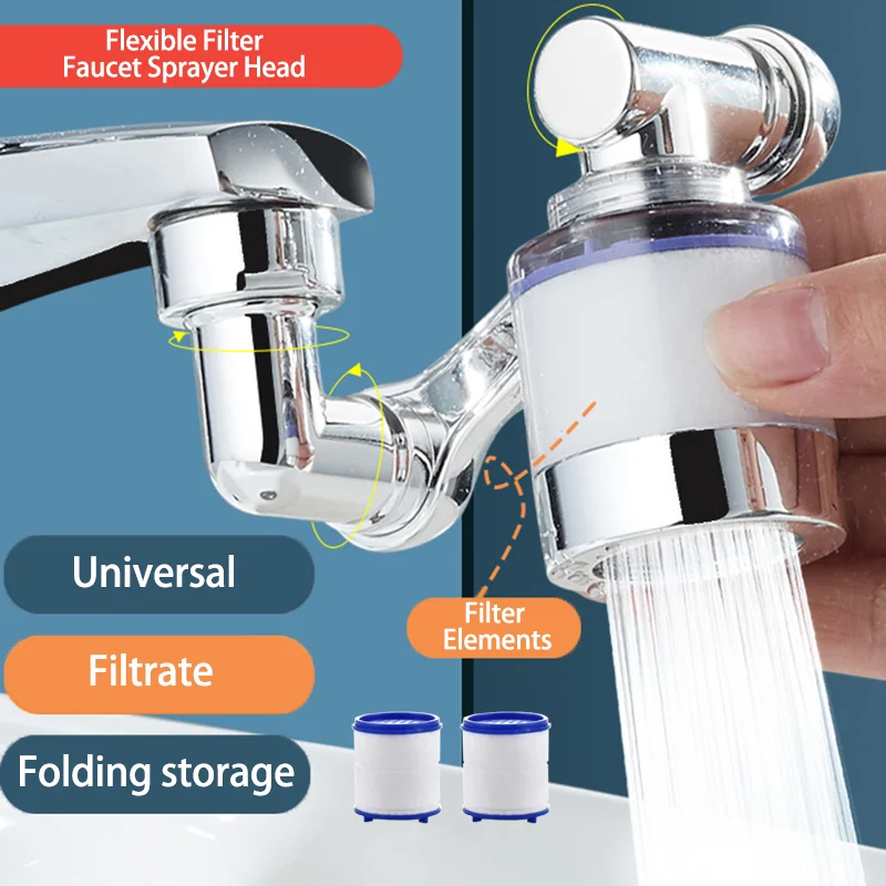 360° Rotating Faucet Aerator Water Tap Nozzle Filter Kitchen Sink