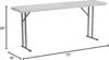 Elon 4 Pack 6 Foot Granite White Plastic Folding Training Table 2