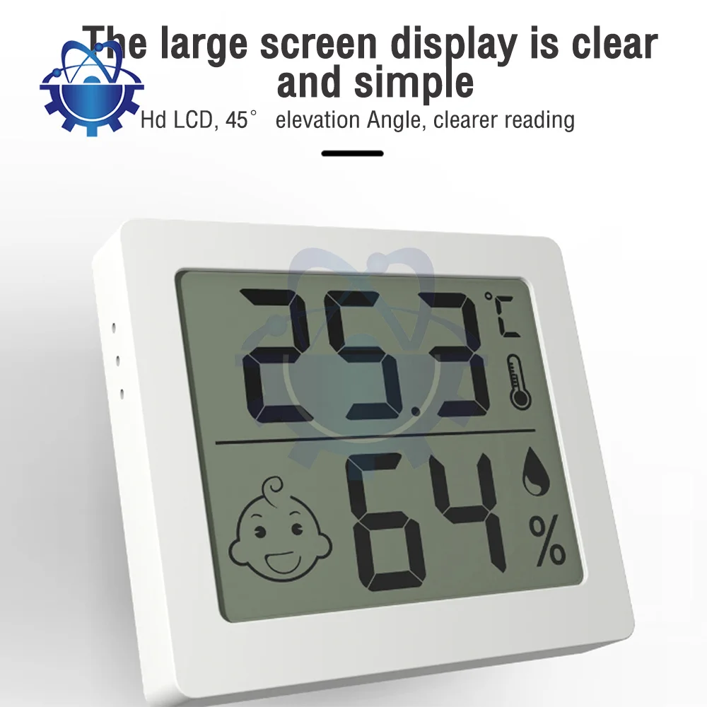 2 in1 Mini Indoor Thermometer LCD Digital Temperature Room Hygrometer Gauge Sensor Humidity Meter Indoor Thermometer Temperature