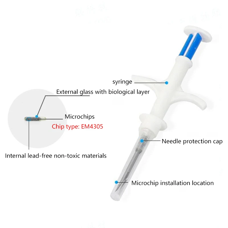 Pet Animal Microchip Syringe Dog Microchip Pet Chip Animal Chip Syringe Handheld Scanner ID Reader