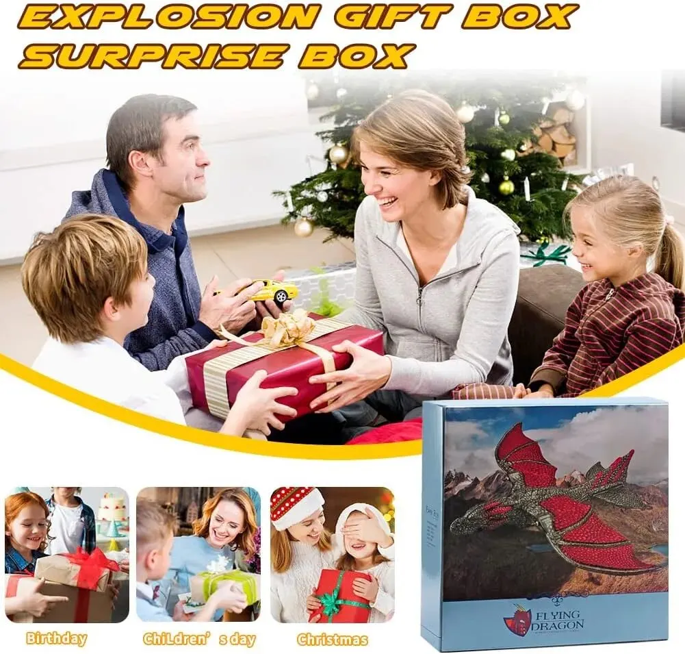 Foam Aircraft Foam Plane RC Plane RC Glider Z60 RC Dinosaur Plane EPP Anti-wear Foam RC Glider 2.4G 2CH Fixed Wingspan Dragon Airplane Gift Toys for Kids