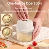 Electric Garlic Chopper Mini Portable Electric Vegetable Garlic Onion Meat Chopper Wireless Electric Food Processor Mini Chopper 3