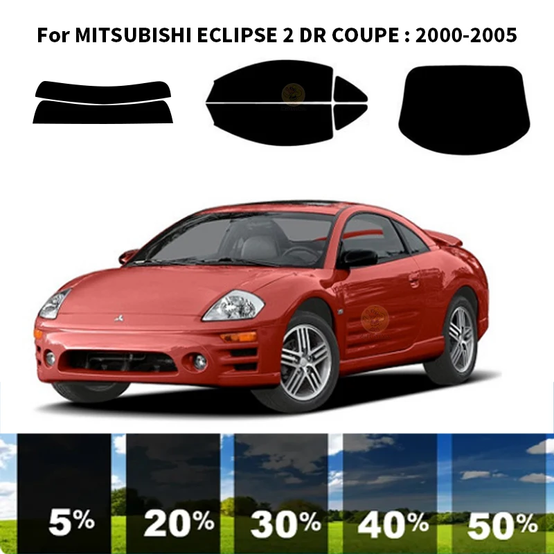 

Precut nanoceramics car UV Window Tint Kit Automotive Window Film For MITSUBISHI ECLIPSE 2 DR COUPE 2000-2005