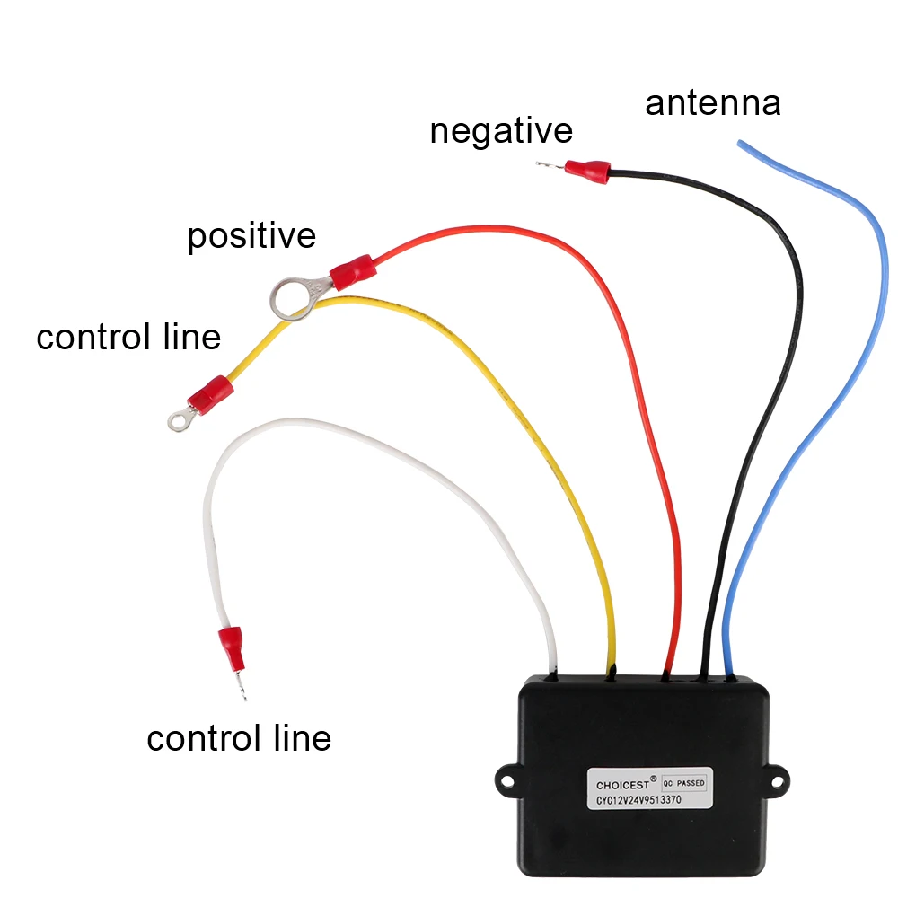 2.4G 12V 24V Electric Winch Switch Controller Universal Wireless Remote Control Recovery Kit for Jeep Off-road ATV Trailer 72W