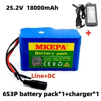 Batteria al litio 25.2V 18.0Ah 6 s3p 18650 utilizzata in vari pacchi batteria agli ioni di litio