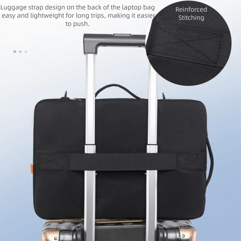 13 14 inch Shockproof Tablet Bag Multiple Pockets Multilayer Protective Pouch Plush Lining Waterproof Sleeve Bag Outdoor