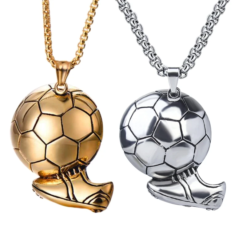 Soccer Ball Necklace Pendant for Girls Sports Jewelry Football Pendant