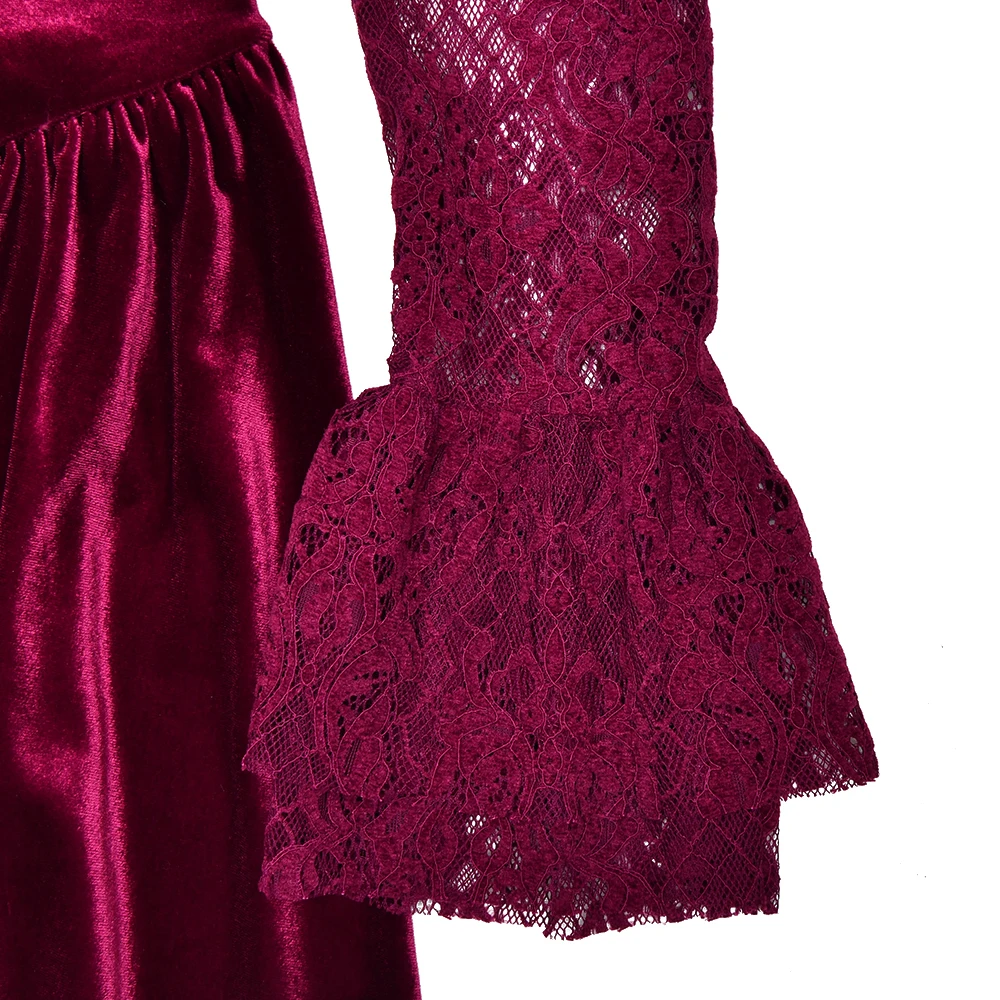 JULISSA MO Patchwork Flare Sleeve Lace Women Mini Dress Sexy See Through High Waist Dress Female Winter New Elegant Party Outfit