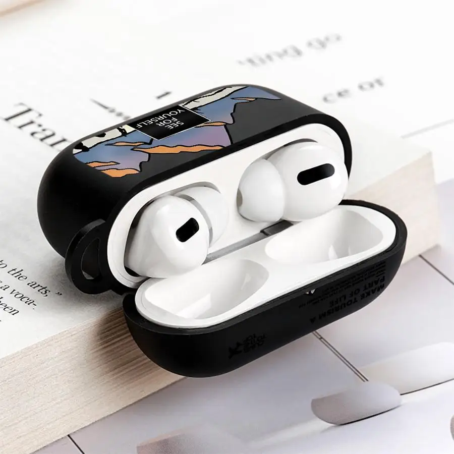 Airplane Art Landscape Earphone Case Cover