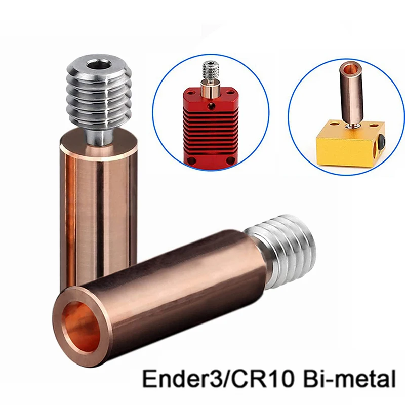 Copper Titanium TC4 Throat High Temperature for Creality 3D Printer CR10 S4 S5 Ender 3 V2 Ender3 Pro All Metal Bimetal Heatbreak детали для 3d принтера e3d v6 throat v5 детали cr10 bi metal heatbreak mk8 с медным покрытием для газовых машин ender 3 s1 pro cr10s cr6 se