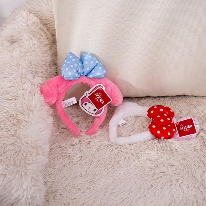 Sanrio Hello Kitty Melody Wash Face Headbands Cartoon & Cute Girls Hairbands Children Hair Accessories