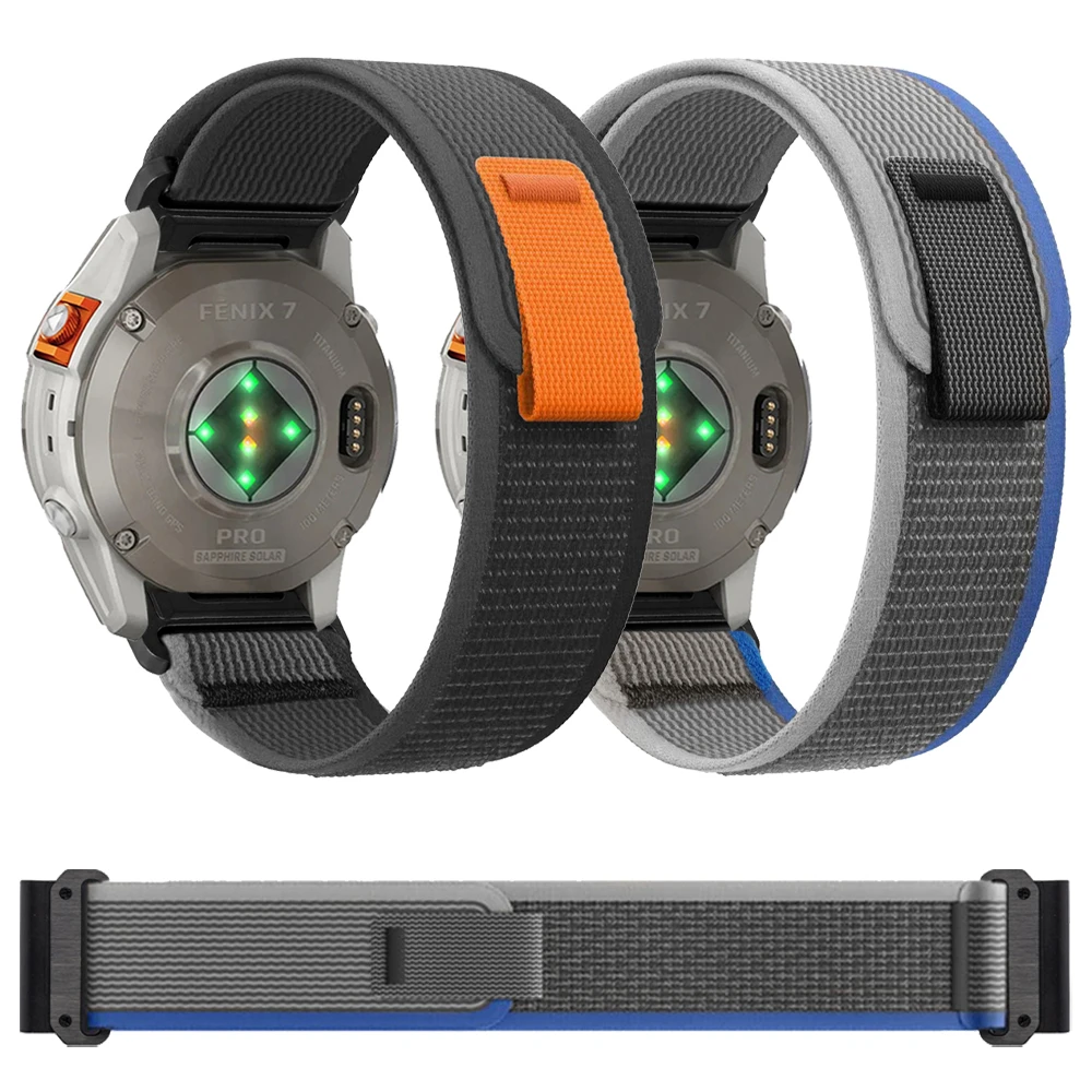 Cinturino In Nylon Quick Fit Trail Loop Per Quatix 7 7X 6 5 3 22 26Mm Per Bracciale Sportivo Garmin Tactix 7 Pro Epix Pro