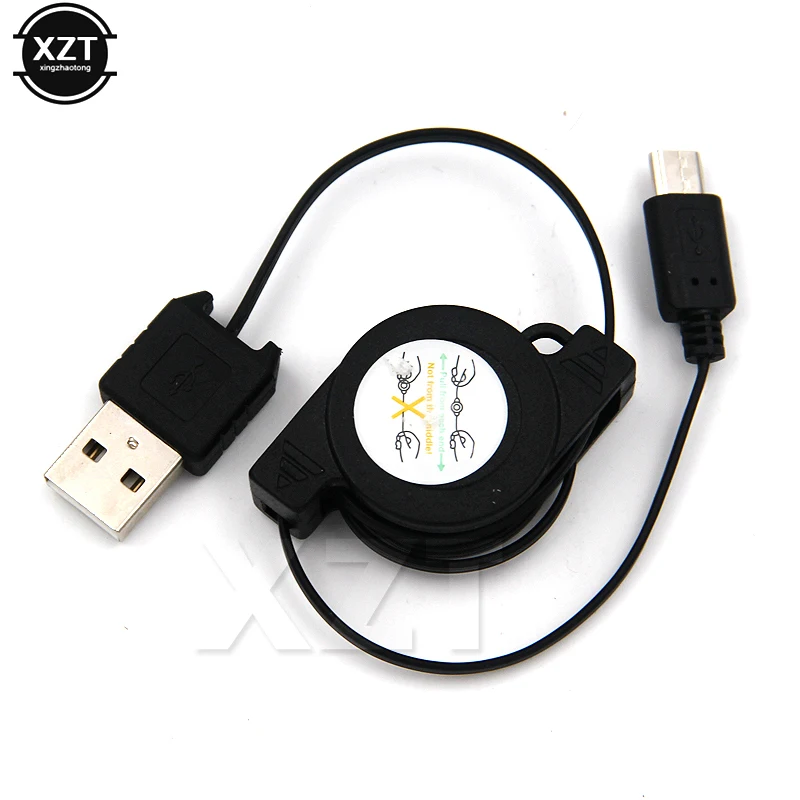 For Telescopic Universal Micro USB Cable for Samsung HTC  Meizu Contracting Huawei V8 Charging Line Android Smartphone chenghaoran universal dropship 15model micro usb 5pin jack connector v8 port horn charging socket for lenovo huawei zte htc etc