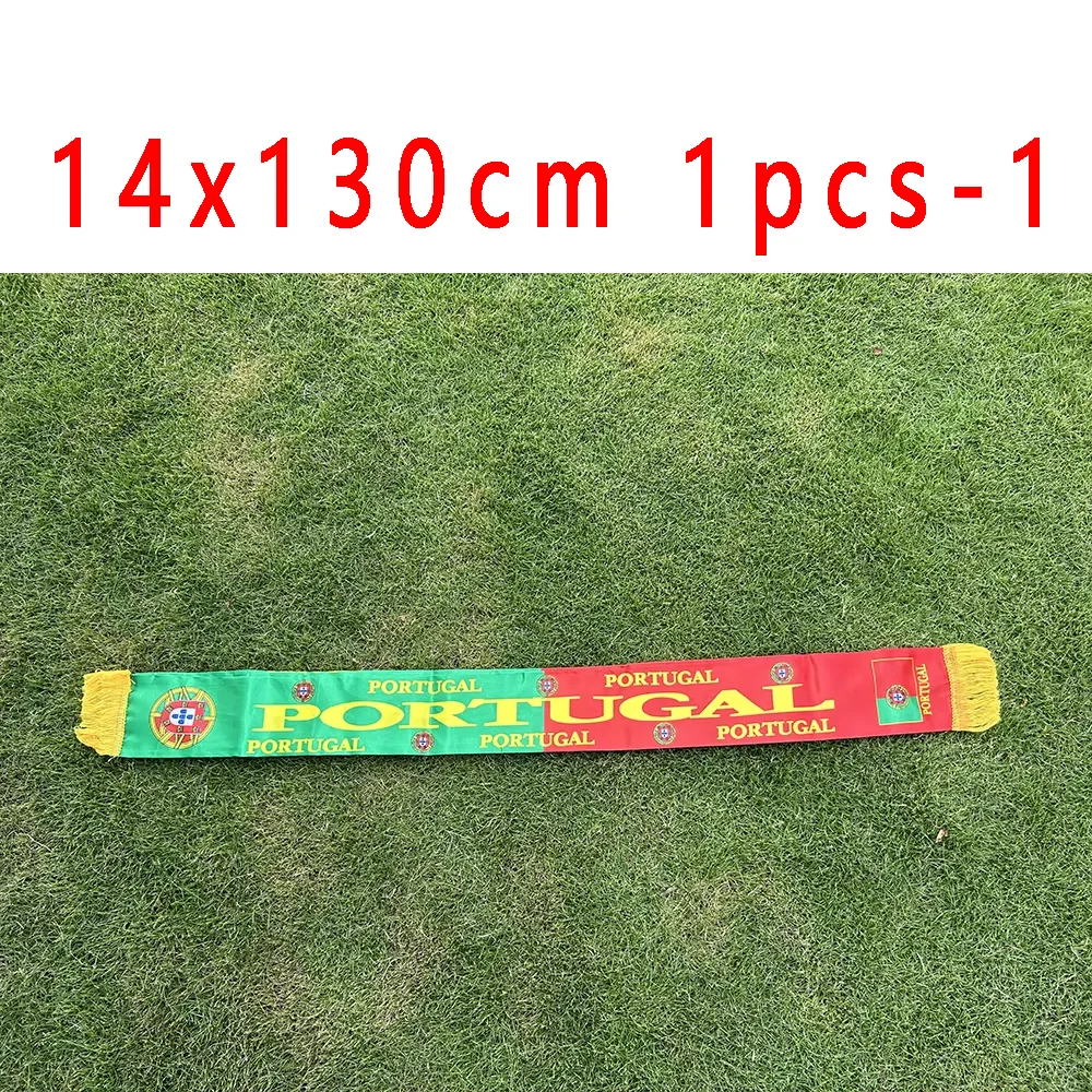 SKY FLAG Portugal scarf 14x130cm Double Side Printing Satin Football Soccer Fans Portugal Scarf flags banner - Image 4