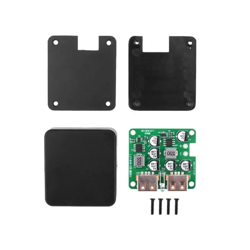 652F Doppel-USB 5-30V 3A bis 5V 3A 9V 2A 12V 1,5A Schnelllademodul Solarpanel-Stromversorgung – Detail 7