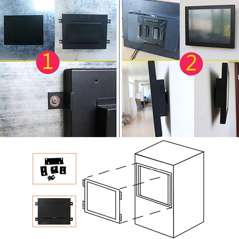 15.6 ġ  ÷ VGA HDMI DVI USB LCD HD , ǻ 1920*1080  ġ ũ