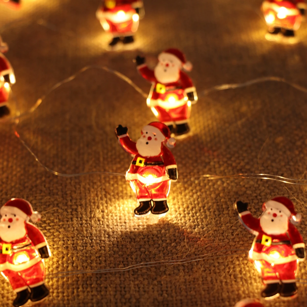 2M 20LED Santa Claus Snowman Elk Garland Lights String Christmas Decorations for Home Xmas Tree Ornaments Navidad New Year christmas decorations