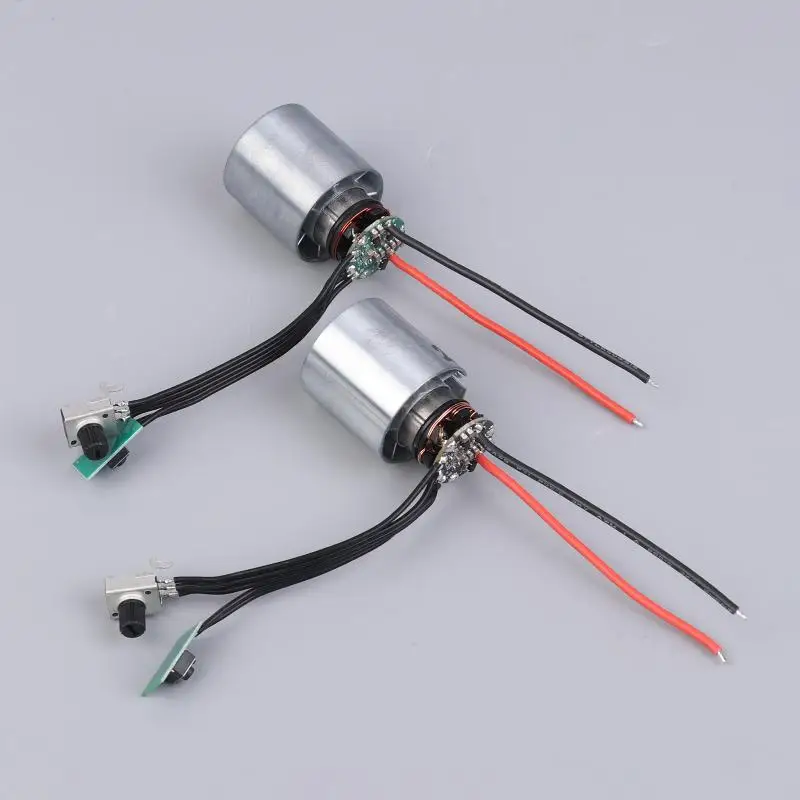 High Power 2S/3S DC 7,4 V 12 V Mini BLDC Bürstenlosen Motor Mit Treiber Einstellen Geschwindigkeit Controller Metall Bürstenlosen Kanal Fan – Detail 3