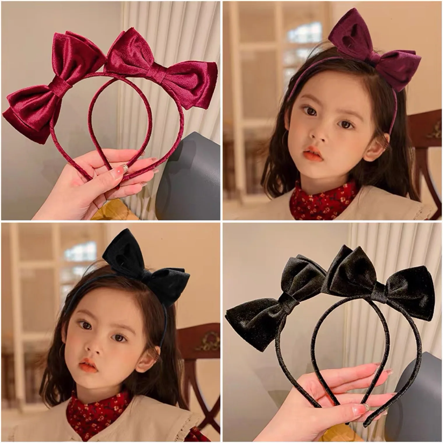 FROG SAC Princess Knot Headband For Girls, Knotted Toddler Bow Headbands For Kids, Cute Child Knot Hair Bands For Toddlers, Hard Rabbit Ear Head Band For Children, Heart Daisy Girl Hair Accessories