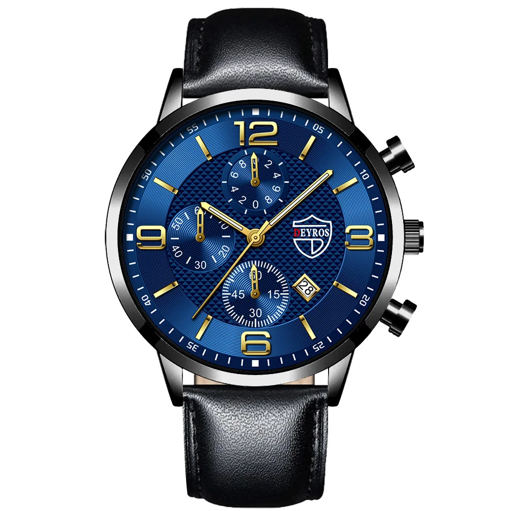 

Luxry Luminous Men's Watch Round Men's Calendar Quartz Watch Men's Stainless Steel Watch Relojes De Cuarzo Para Hombre