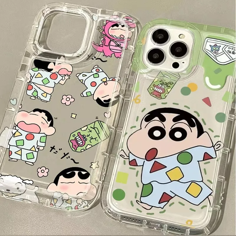 Charming Clear Phone Case with C-Crayon S-ShinChan Design