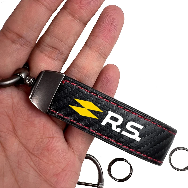 Portachiavi In Lega Di Zinco Per Auto Portachiavi Con Logo Personalizzabile Per Renault Rs Line Sport Clio Megane Scenic Laguna Koleos Sandero