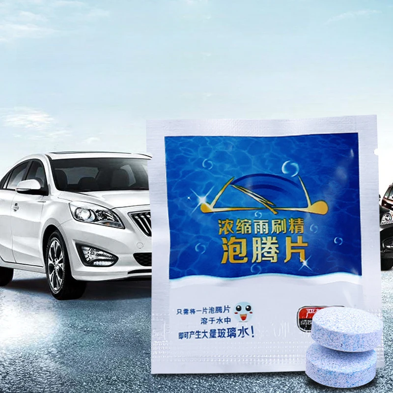 Windshield Cleaner Tablets 20/40pcs SEAMETAL Car Solid Cleaner Effervescent Universal Car Windshield Glass Washer