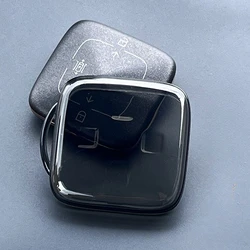 Clear TPU Key Case Cover - Full Protective, Anti - Scratch & Shockproof Key Protector (Transparent Black)
