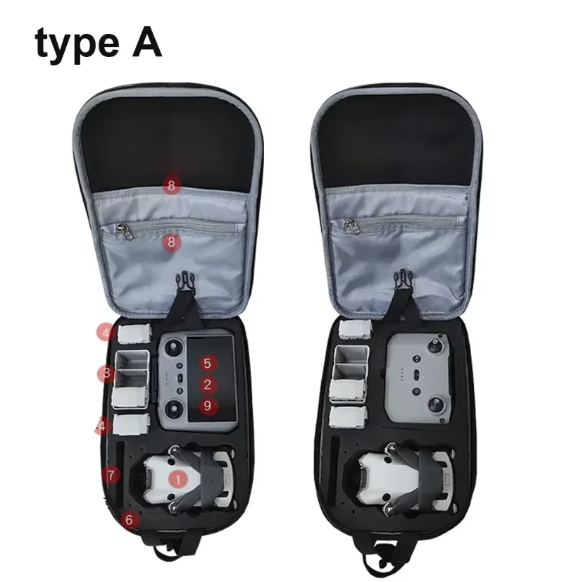 DJI 미니 4 프로용 백팩, 보관 가방, 숄더백, 여행용 휴대 케이스, DJI RC 2/RC N2 드론 액세서리용 휴대용 박스