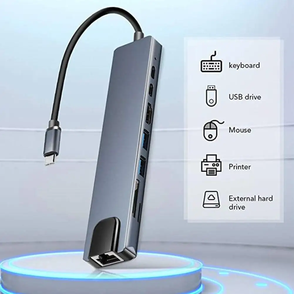 CŸ  USB-ƼƮ  , Pd  ŷ , Rj45 ƼƮ 4k ̼, Usb3.0 N6m5, 8  1